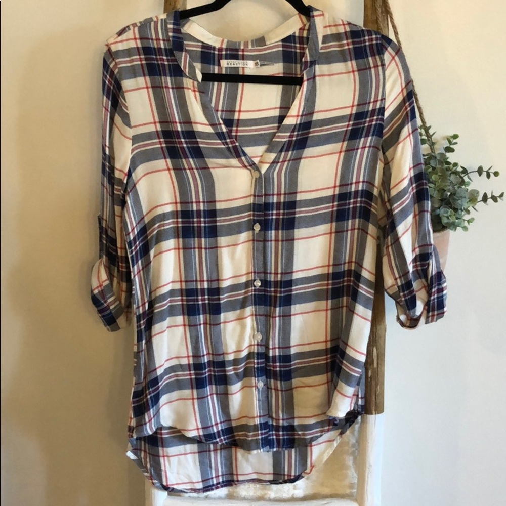 Kenneth Cole Plaid Button Down